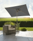 Preview: Schneider Stahl Kurbelschirm Cordoba 230x150cm knickbar Stock 38mm Anthrazit